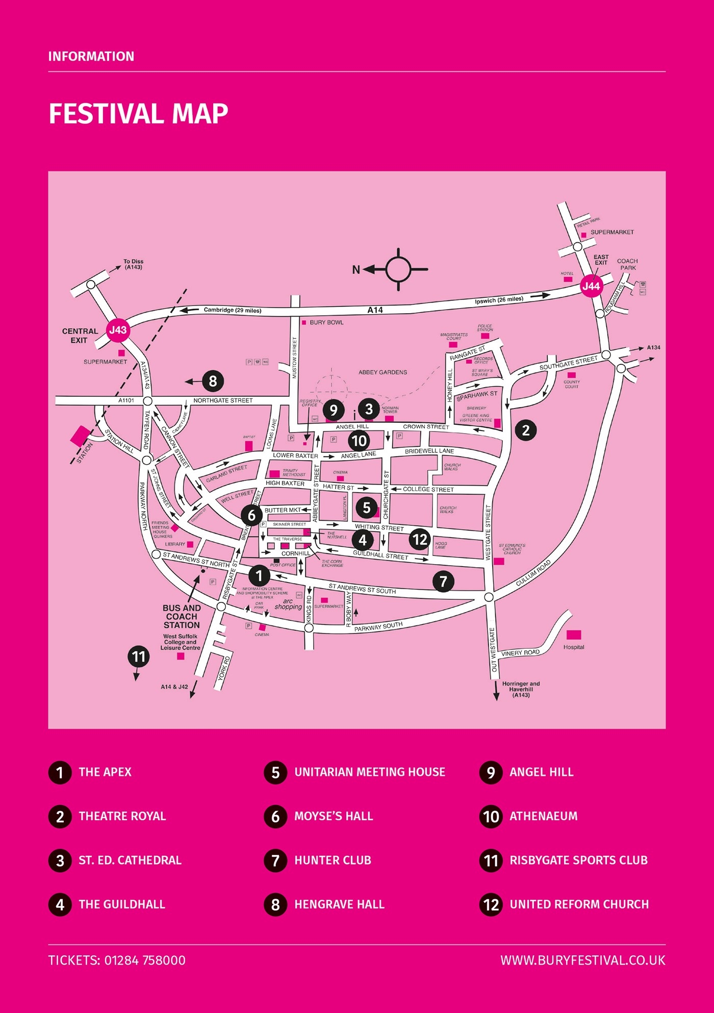 festival map 2020. For full information on venue details and events, visit our Festival venues page.